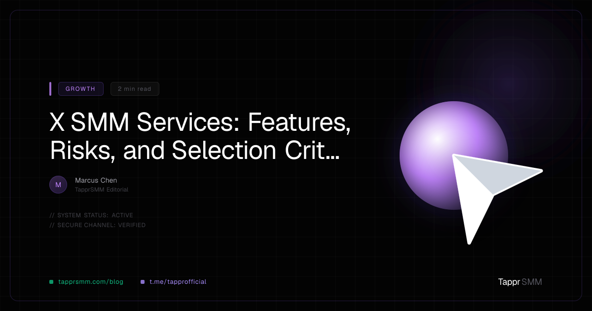X SMM Services: Features, Risks, and Selection Criteria